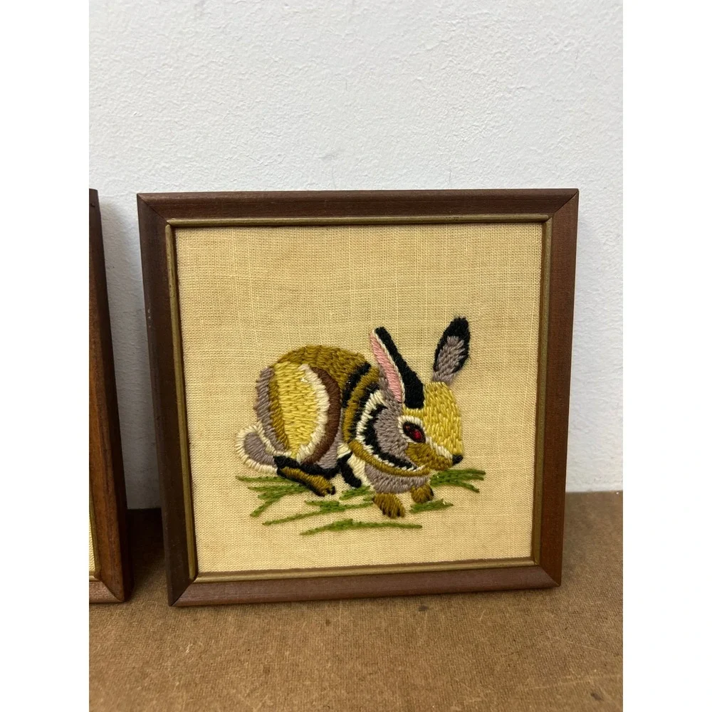 N/A vintage crewel